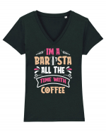 I'm A Barista Tricou mânecă scurtă guler V Damă Evoker