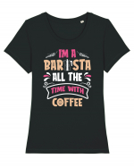 I'm A Barista Tricou mânecă scurtă guler larg fitted Damă Expresser