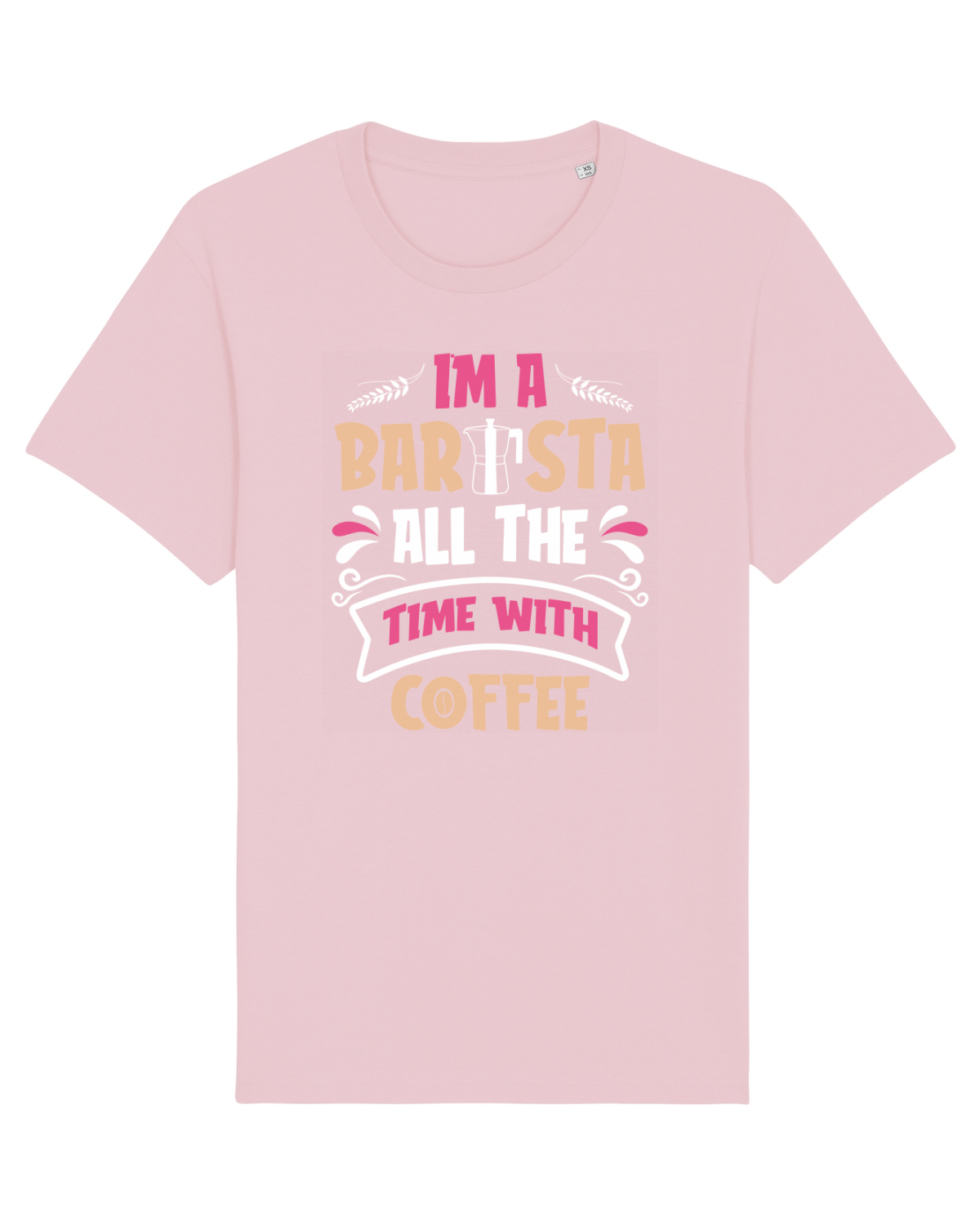 Tricou mânecă scurtă Unisex Rocker Cotton Pink