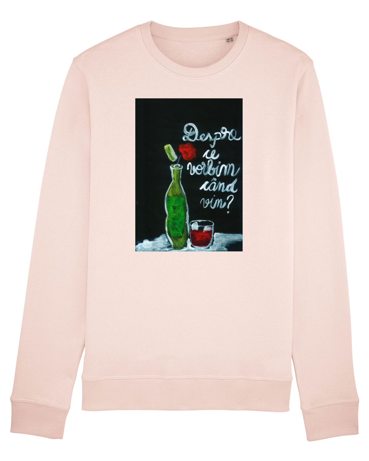 Bluză mânecă lungă Unisex Rise Candy Pink