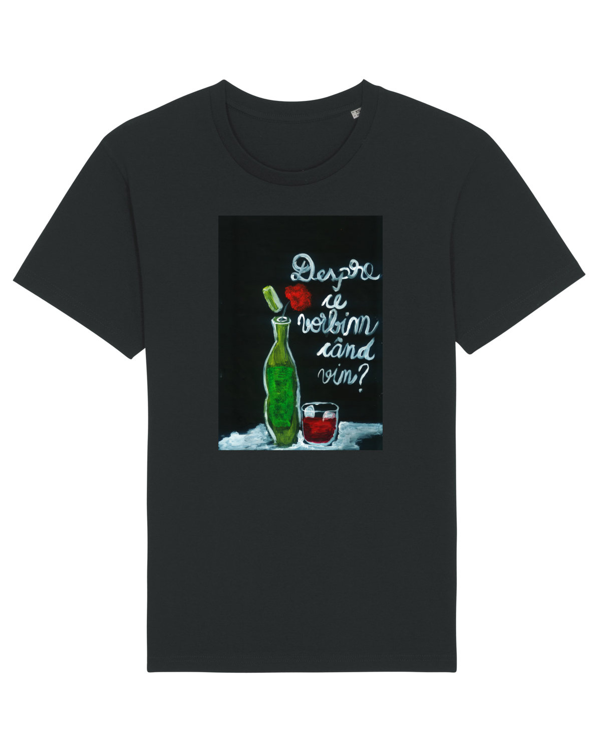 Tricou mânecă scurtă Unisex Rocker Black