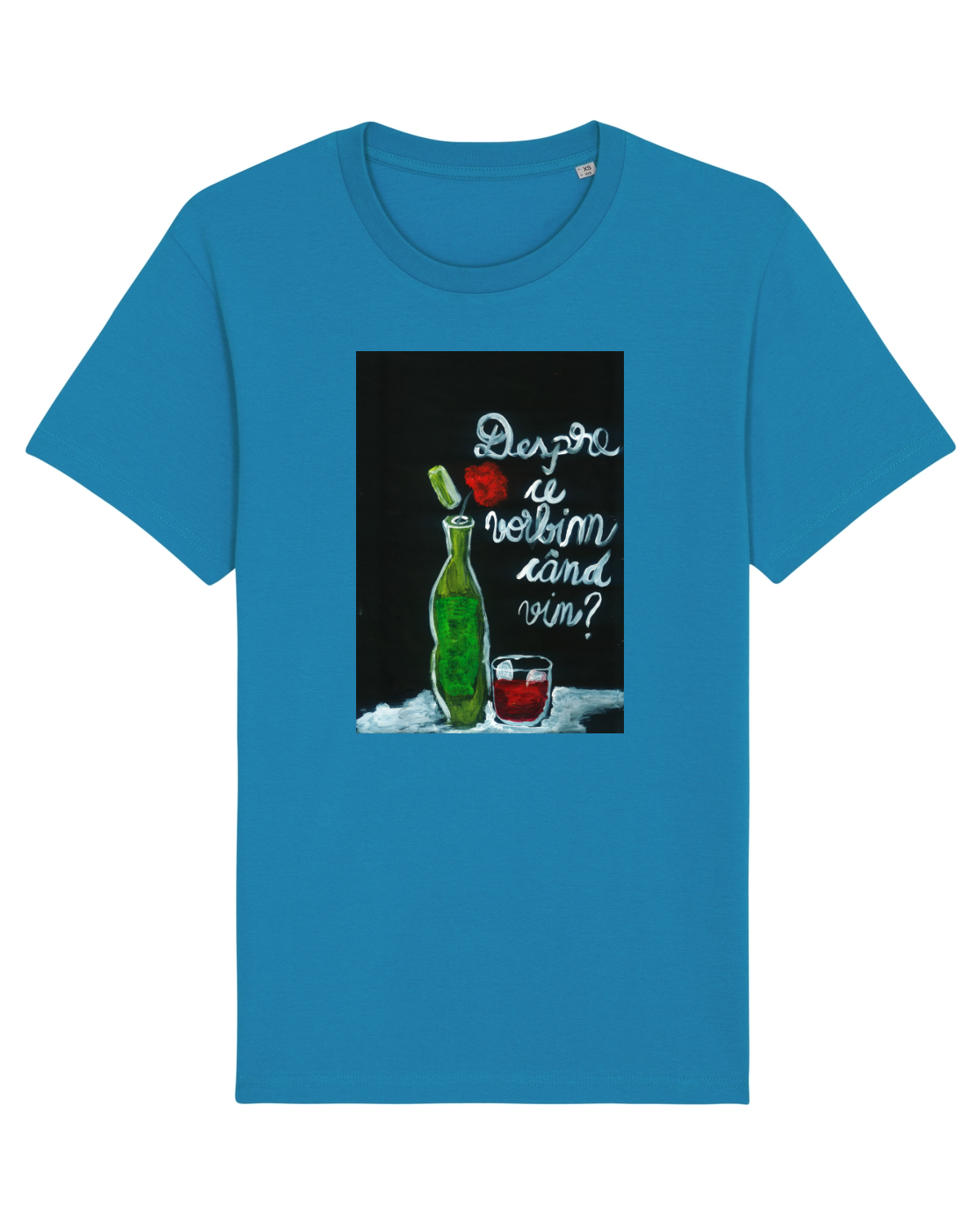 Tricou mânecă scurtă Unisex Rocker Azur