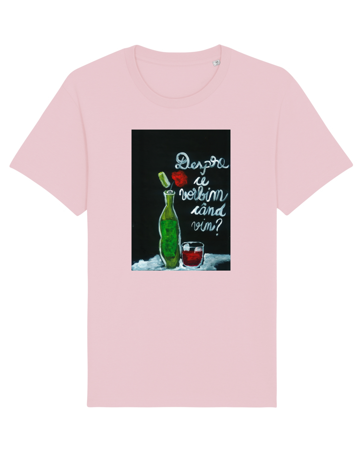 Tricou mânecă scurtă Unisex Rocker Cotton Pink