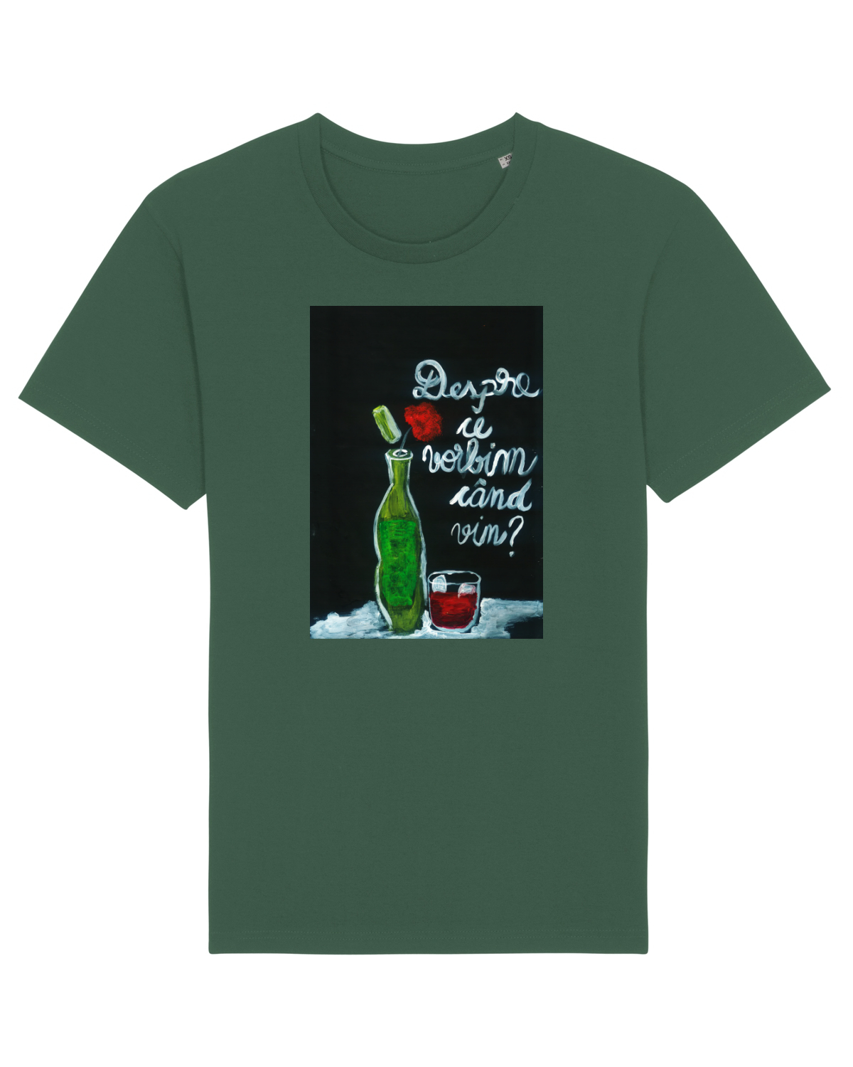Tricou mânecă scurtă Unisex Rocker Bottle Green