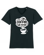 In Coffee We Trust Tricou mânecă scurtă guler V Bărbat Presenter