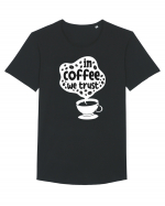 In Coffee We Trust Tricou mânecă scurtă guler larg Bărbat Skater