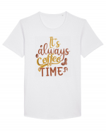 It's Always Coffee Time Tricou mânecă scurtă guler larg Bărbat Skater