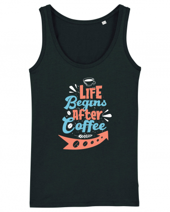 Life Begins After Coffee Black