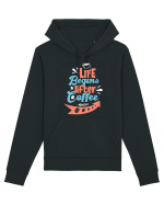 Life Begins After Coffee Hanorac Unisex Drummer