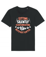 Life With A Hot Coffee Tricou mânecă scurtă Unisex Rocker