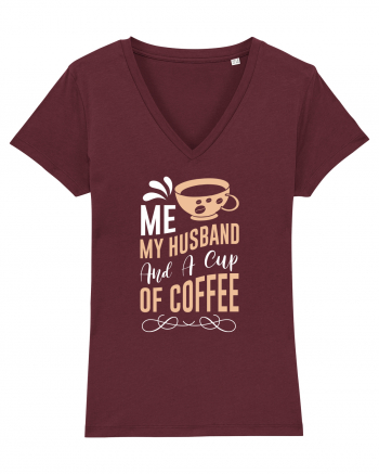 Me My Husband And A Cup Of Coffee Burgundy