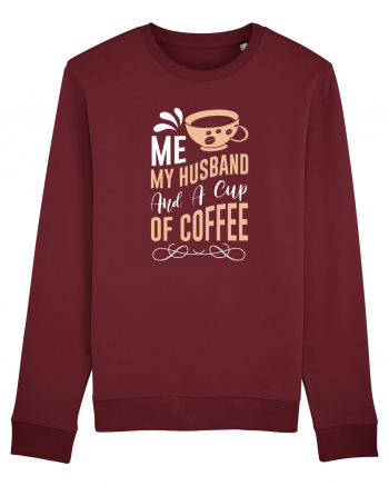 Me My Husband And A Cup Of Coffee Burgundy