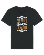 Me My Wife And A Cup Of Coffee Tricou mânecă scurtă Unisex Rocker