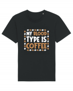 My Blood Type Is Coffee Tricou mânecă scurtă Unisex Rocker