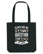 Question With A Cup Of Coffee Sacoșă textilă