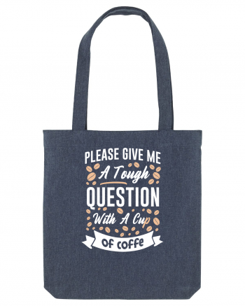 Question With A Cup Of Coffee Midnight Blue