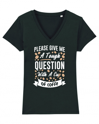 Question With A Cup Of Coffee Black