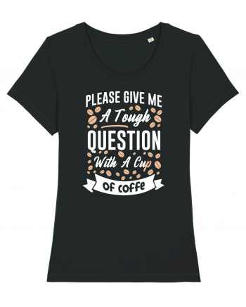 Question With A Cup Of Coffee Black