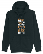 Rise Up And Claim Victory With A Cup Of Black Coffee Hanorac cu fermoar Unisex Connector