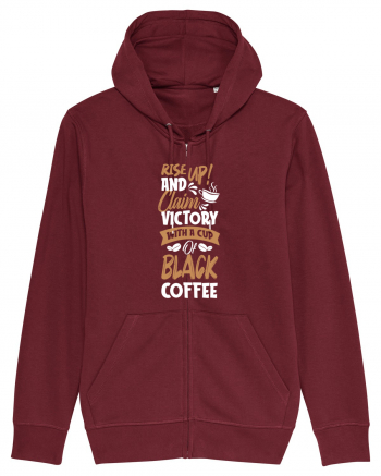 Rise Up And Claim Victory With A Cup Of Black Coffee Burgundy