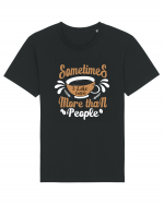 Sometimes I like coffee more than people Tricou mânecă scurtă Unisex Rocker