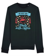 The Best Day Starts With Coffee Bluză mânecă lungă Unisex Rise