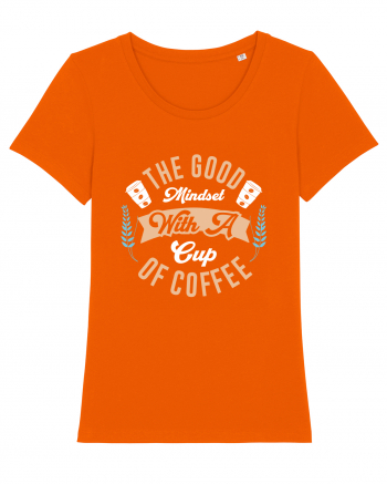 The Good Mindset With A Cup Of Coffee Bright Orange