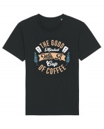 The Good Mindset With A Cup Of Coffee Tricou mânecă scurtă Unisex Rocker