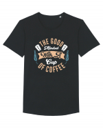 The Good Mindset With A Cup Of Coffee Tricou mânecă scurtă guler larg Bărbat Skater