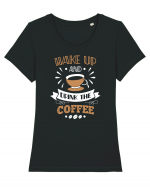 Wake Up And Drink The Coffee Tricou mânecă scurtă guler larg fitted Damă Expresser