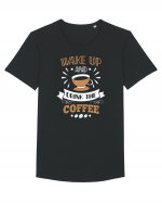 Wake Up And Drink The Coffee Tricou mânecă scurtă guler larg Bărbat Skater