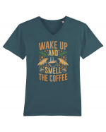 Wake Up And Smell The Coffee Tricou mânecă scurtă guler V Bărbat Presenter