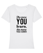 Inspiro #21 Tricou mânecă scurtă guler larg fitted Damă Expresser