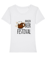 Brasov beer festival Tricou mânecă scurtă guler larg fitted Damă Expresser
