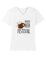 Brasov beer festival Tricou mânecă scurtă guler V Bărbat Presenter