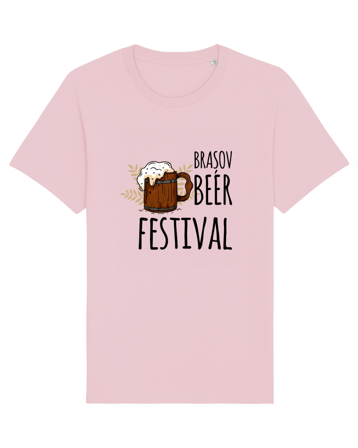Tricou mânecă scurtă Unisex Rocker Cotton Pink