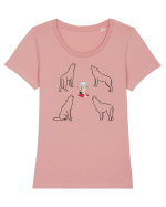 Wolf gang Tricou mânecă scurtă guler larg fitted Damă Expresser