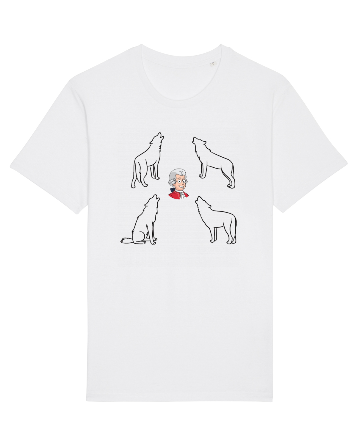Tricou mânecă scurtă Unisex Rocker White