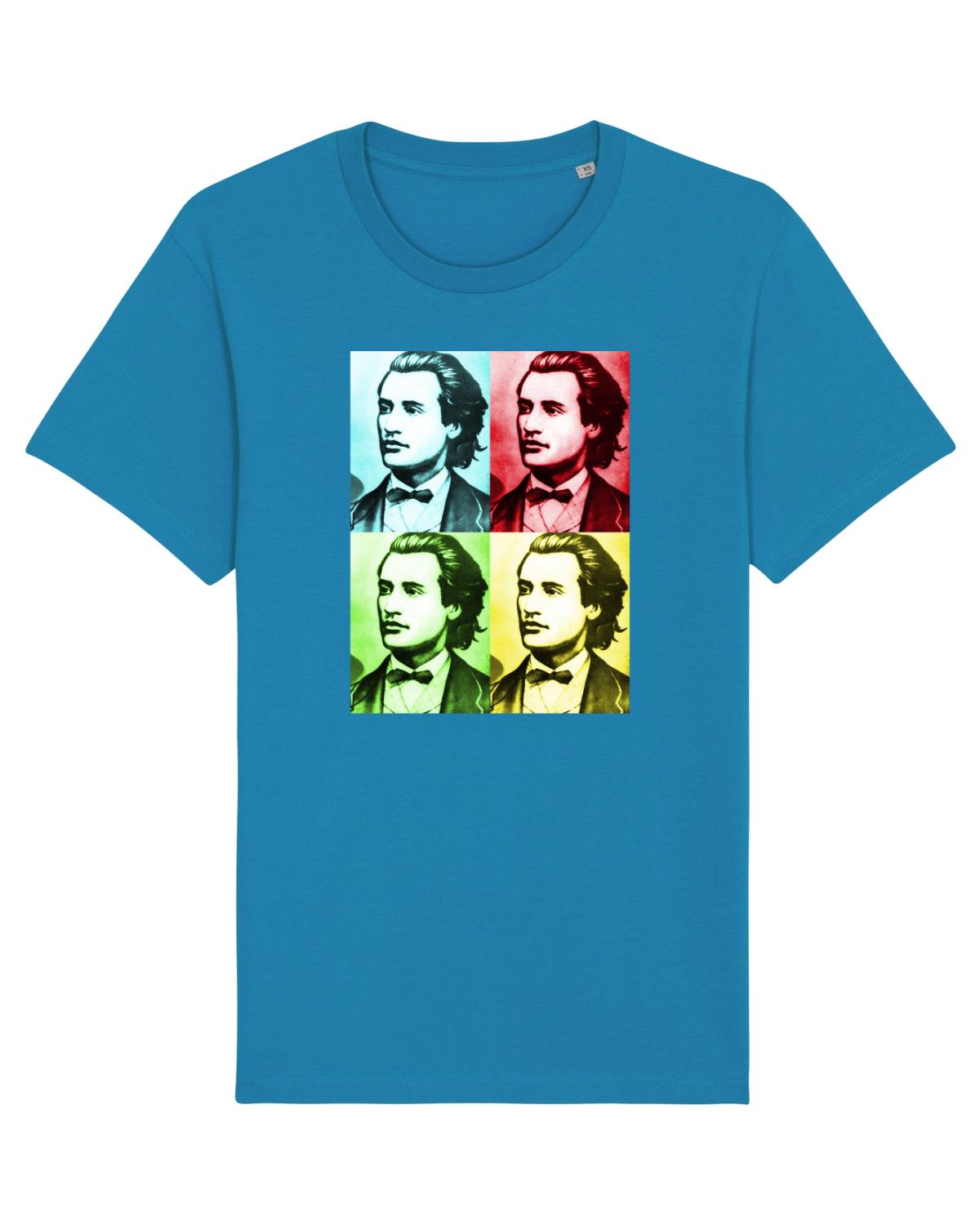 Tricou mânecă scurtă Unisex Rocker Azur