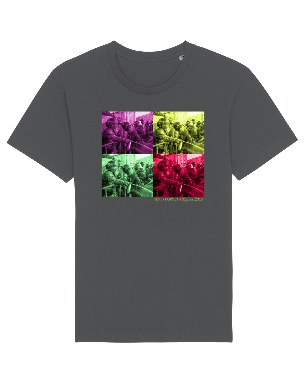 Tricou mânecă scurtă Unisex Rocker Anthracite