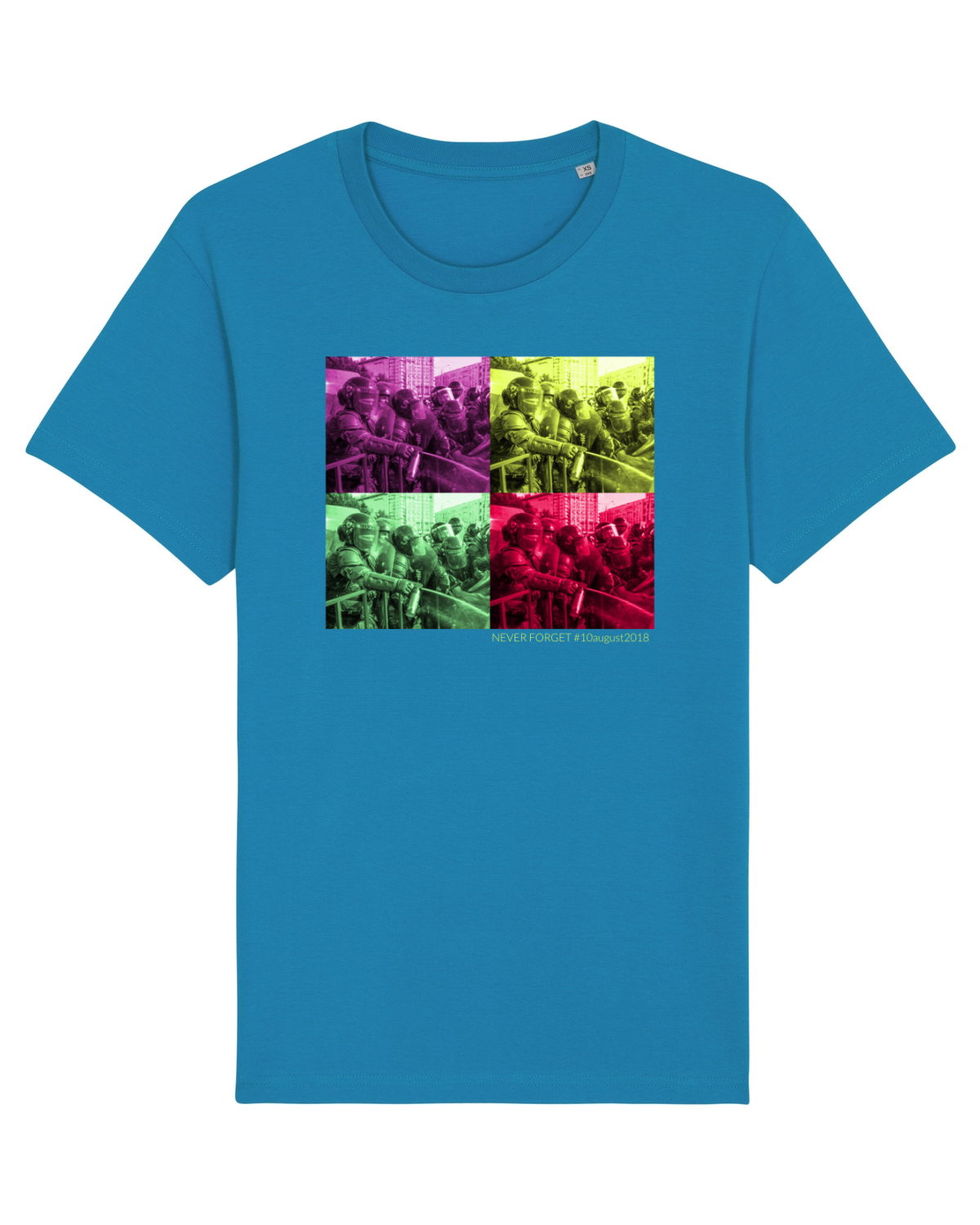 Tricou mânecă scurtă Unisex Rocker Azur
