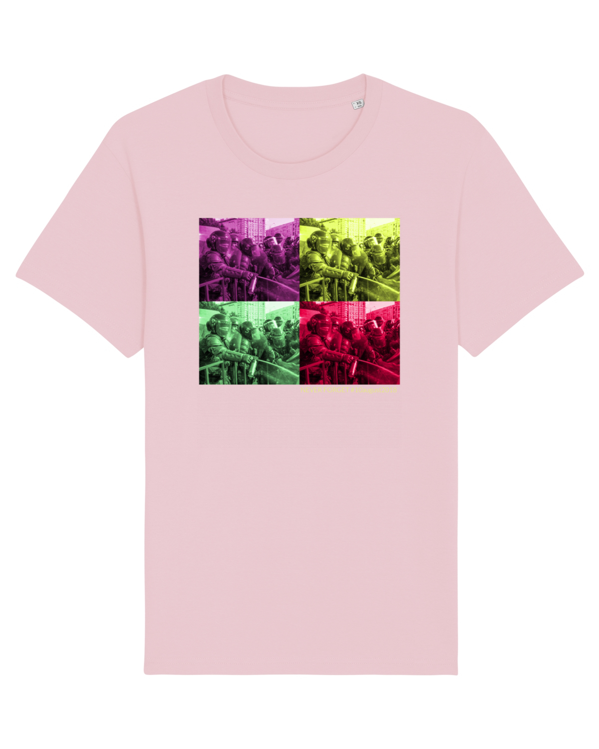 Tricou mânecă scurtă Unisex Rocker Cotton Pink