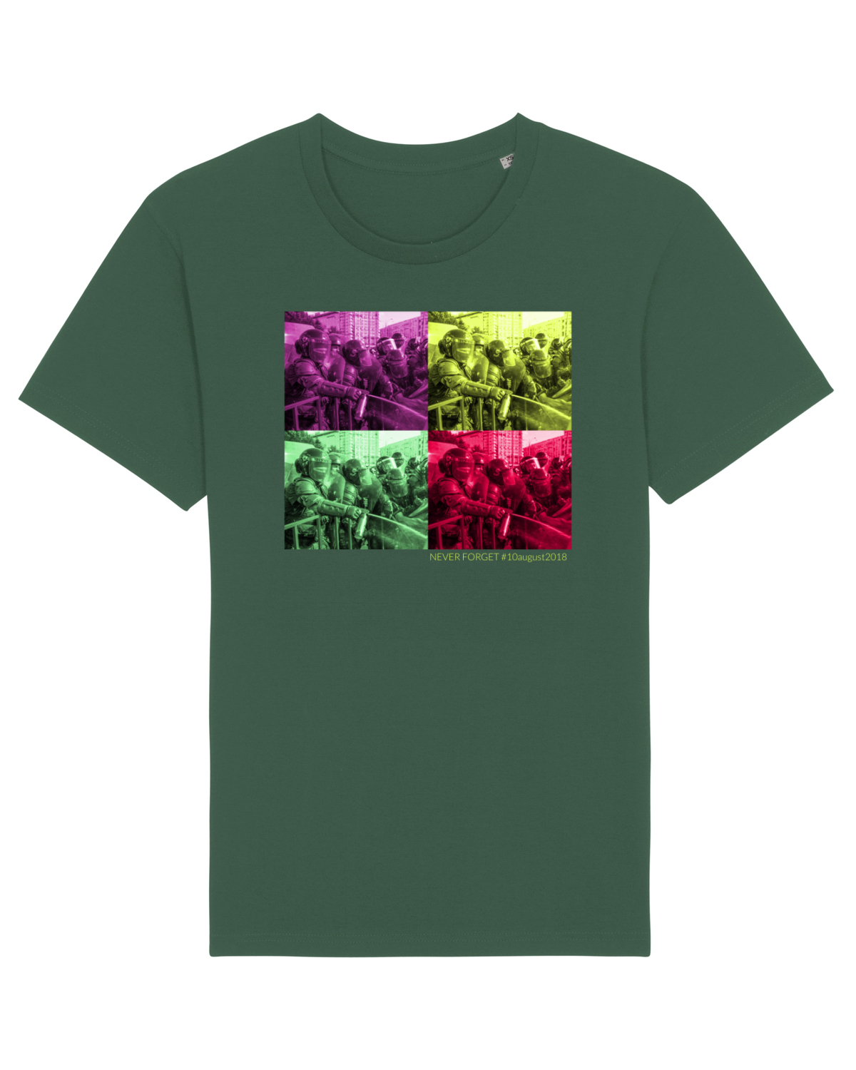 Tricou mânecă scurtă Unisex Rocker Bottle Green