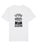 Astenia de primavara - negru Tricou mânecă scurtă Unisex Rocker