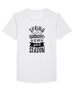 Astenia de primavara - negru Tricou mânecă scurtă guler larg Bărbat Skater