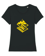 Samurai Tricou mânecă scurtă guler larg fitted Damă Expresser