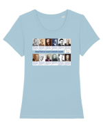 Oamenii unirii  Tricou mânecă scurtă guler larg fitted Damă Expresser
