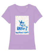 Perfect Tricou mânecă scurtă guler larg fitted Damă Expresser