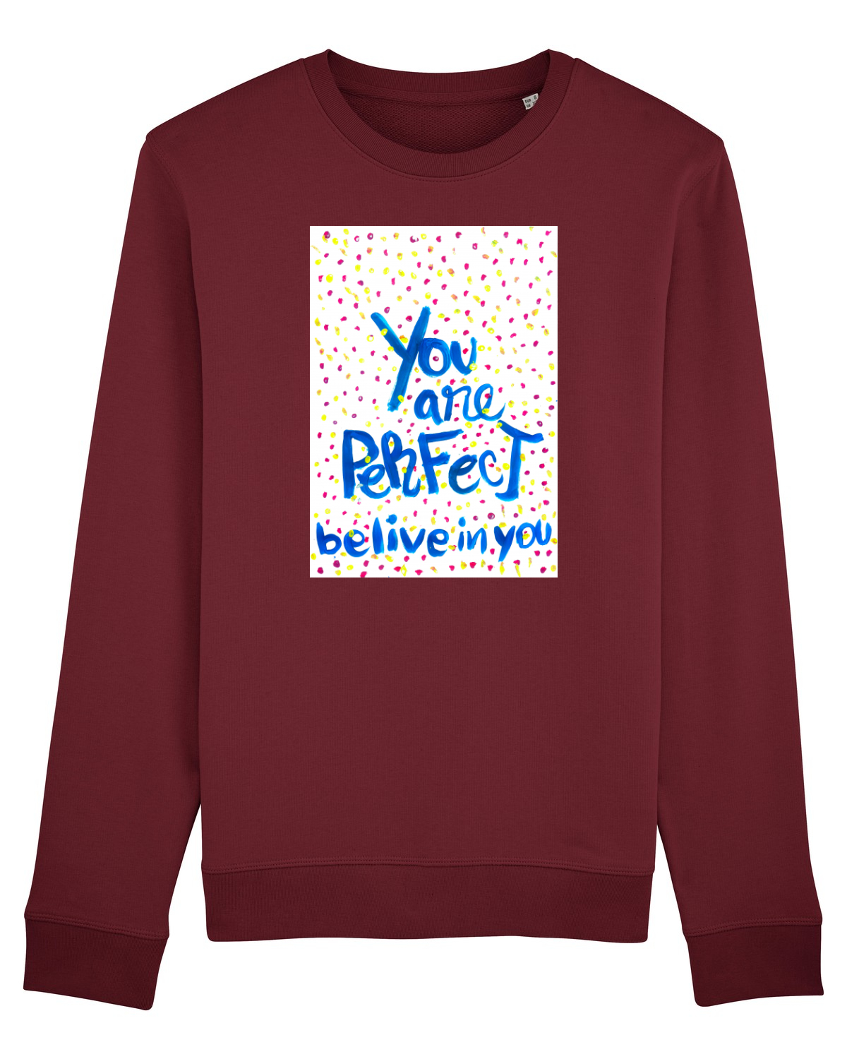 Bluză mânecă lungă Unisex Rise Burgundy