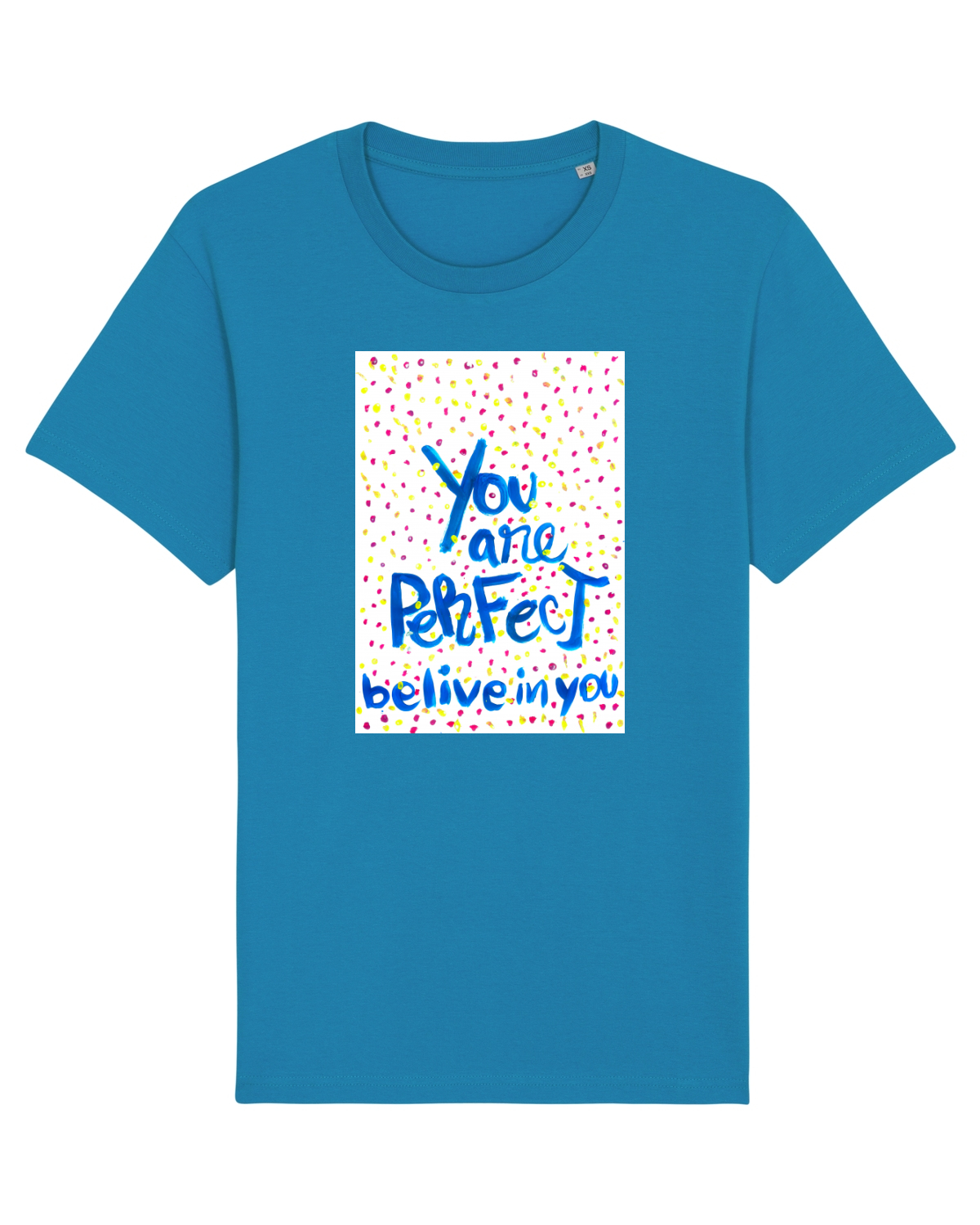 Tricou mânecă scurtă Unisex Rocker Azur